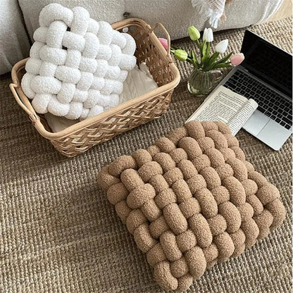 Bubble Kiss Soft Plush Knot Seat Cushion