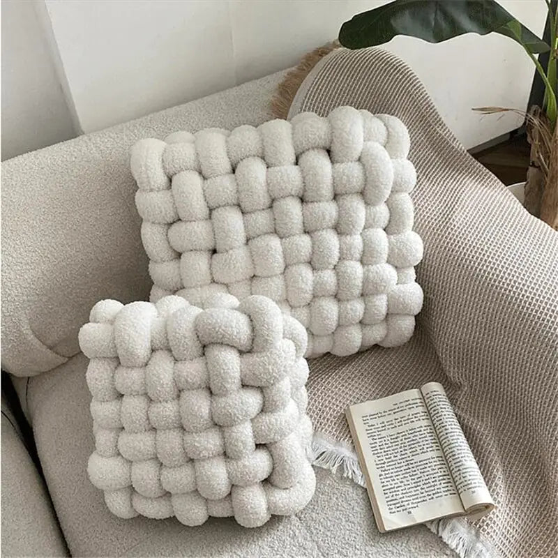 Bubble Kiss Soft Plush Knot Seat Cushion