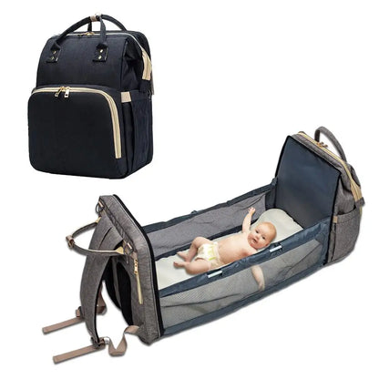 Convertible Lightweight Diaper Baby Bed Bag