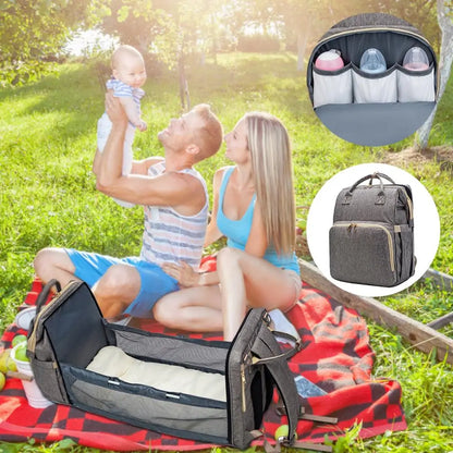 Convertible Lightweight Diaper Baby Bed Bag