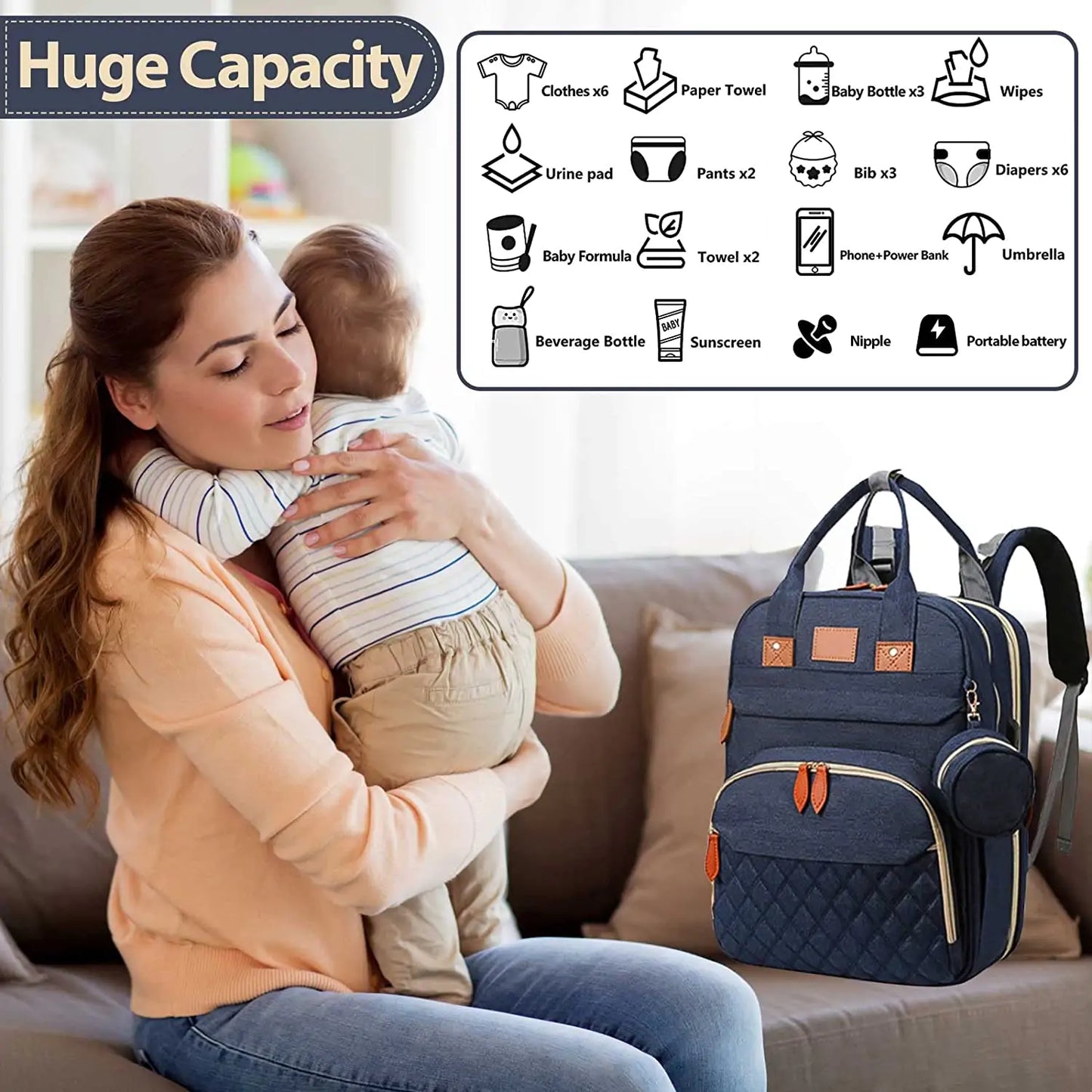 Changing Diaper Station Backpack